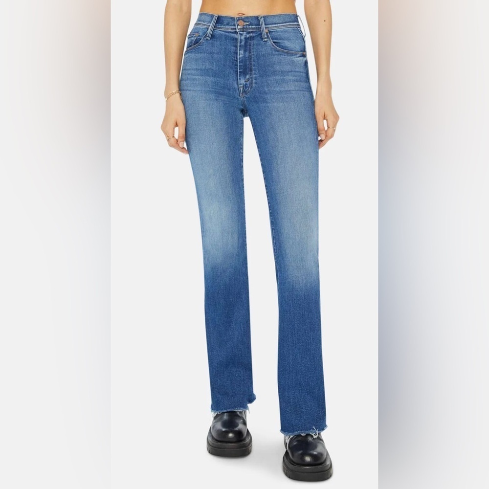 Mother The Cruiser Sneak Fray Jeans, Hike Hike Baby 32